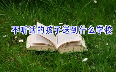 不听话的孩子送到什么学校插图