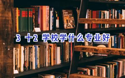3十2学校学什么专业好插图