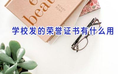 学校发的荣誉证书有什么用插图