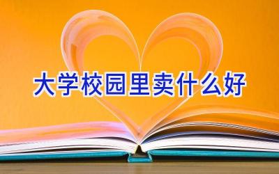 大学校园里卖什么好插图