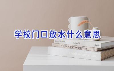 学校门口放水什么意思插图