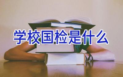 学校国检是什么插图