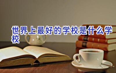 世界上最好的学校是什么学校插图