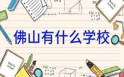 佛山有什么学校插图