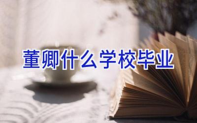 董卿什么学校毕业插图