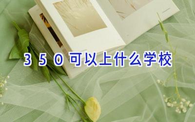 350可以上什么学校插图