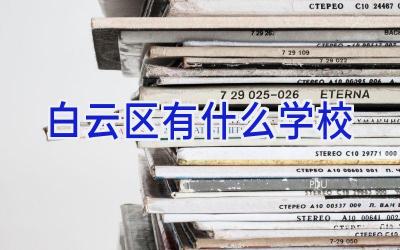 白云区有什么学校插图