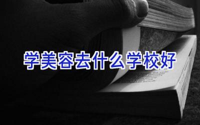 学美容去什么学校好插图