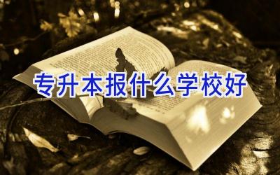 专升本报什么学校好插图