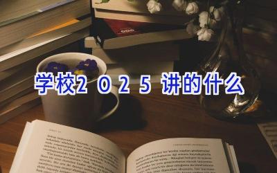 学校2025讲的什么插图