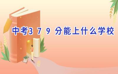 中考379分能上什么学校插图