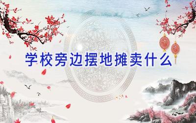 学校旁边摆地摊卖什么插图