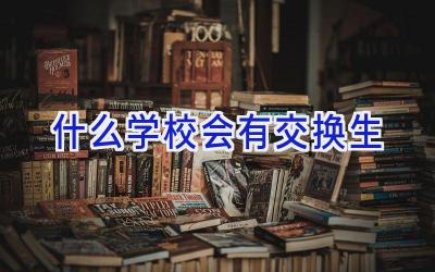 什么学校会有交换生插图