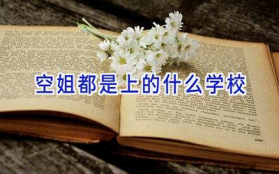 空姐都是上的什么学校插图