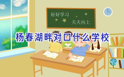 杨春湖畔对口什么学校插图