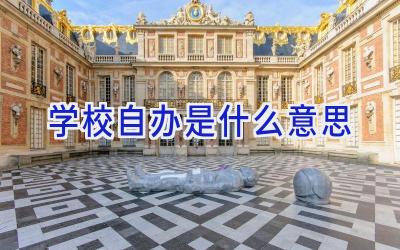学校自办是什么意思插图