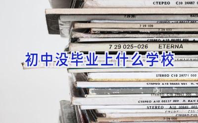 初中没毕业上什么学校插图