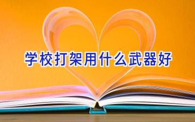 学校打架用什么武器好插图