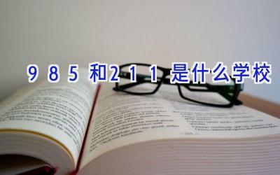 985和211是什么学校插图
