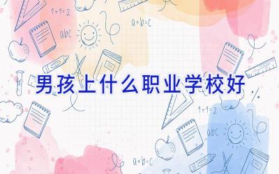 男孩上什么职业学校好