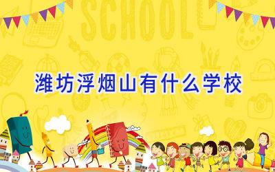 潍坊浮烟山有什么学校插图