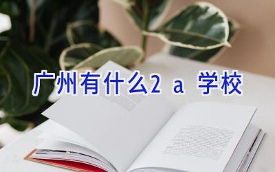 广州有什么2a学校插图