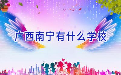 广西南宁有什么学校插图