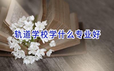 轨道学校学什么专业好插图