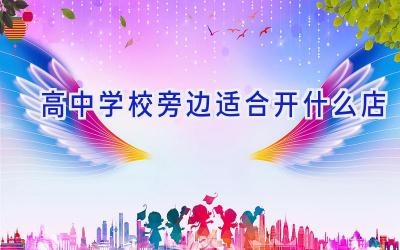 高中学校旁边适合开什么店插图