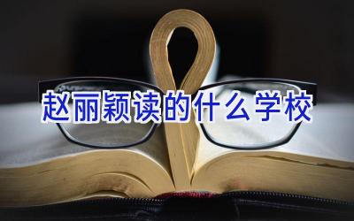 赵丽颖读的什么学校插图